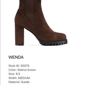 Stuart Wietzman Wenda bootie new size 37/6.5